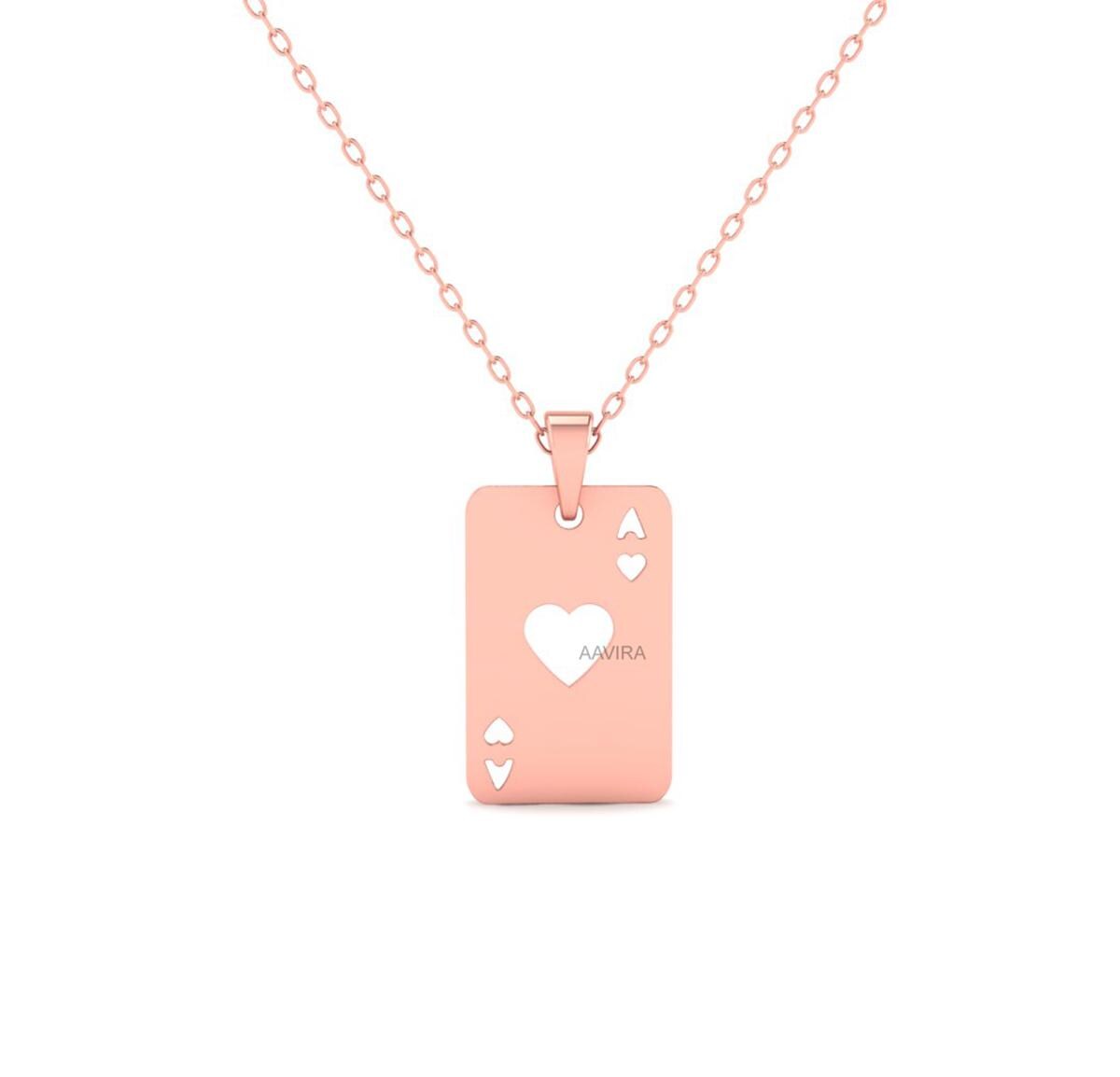 Ace of Hearts Playing Card Necklace, Ace of Spades Charm, Poker Lover Gift, Decks of Cards, Hearts Charm Pendant, Gifts, Poker Lover Gift