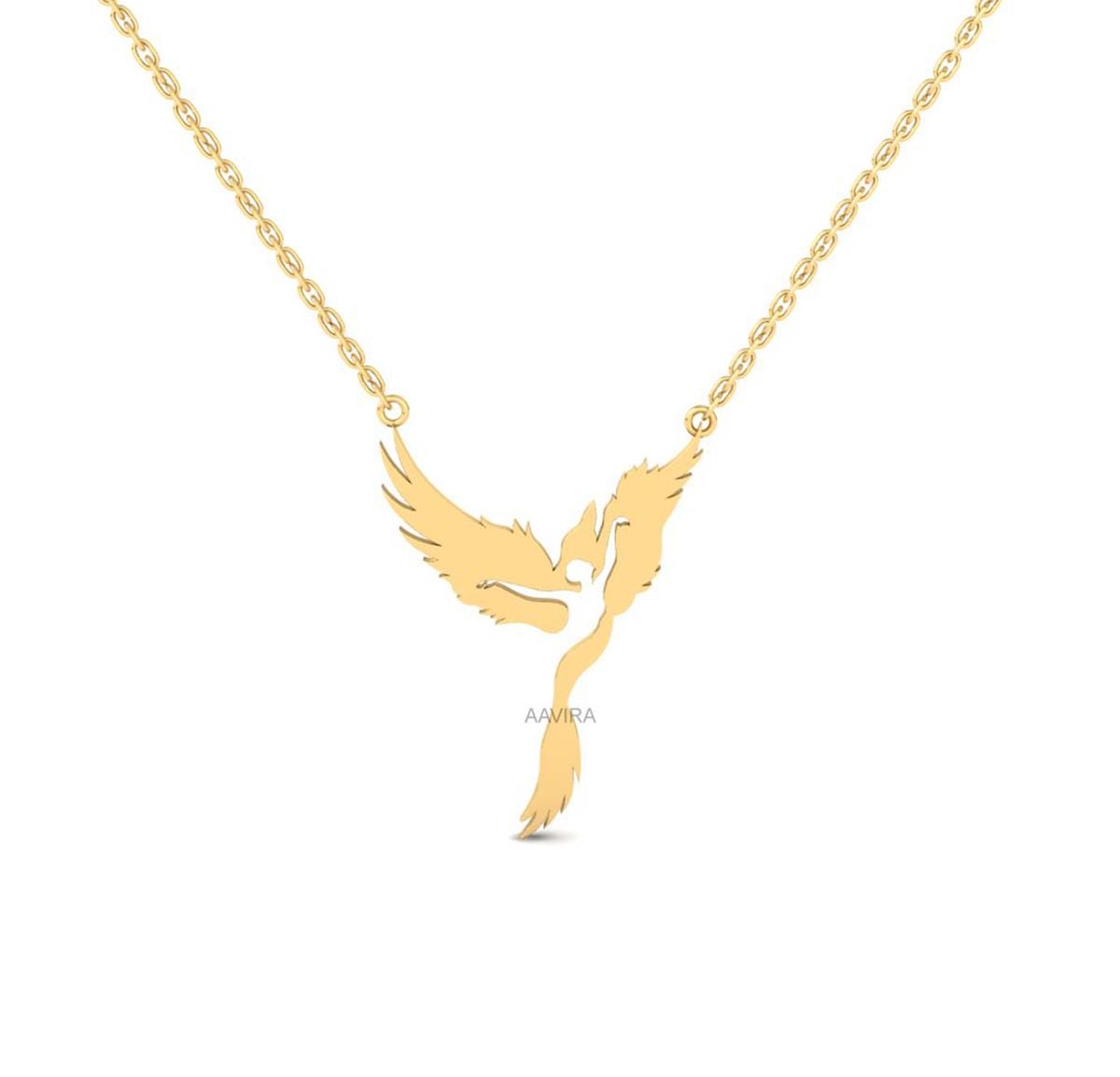Phoenix Necklace, 925 Sterling Silver Phoenix Pendant, Mythological Necklace, Bird Charm, Inspirational Gift, Firebird Pendant Necklace