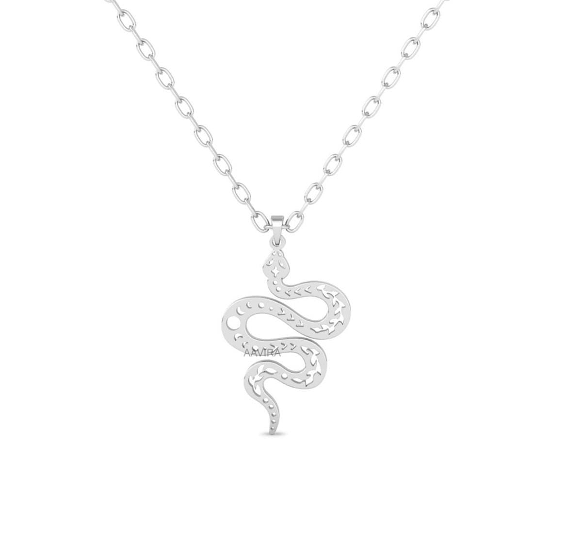Snake Necklace, Snake Pendant, Snake Shaped Charm Necklace, Minimalist Necklace, Snake Pendant For Her, Charm Necklace, Everyday Necklace