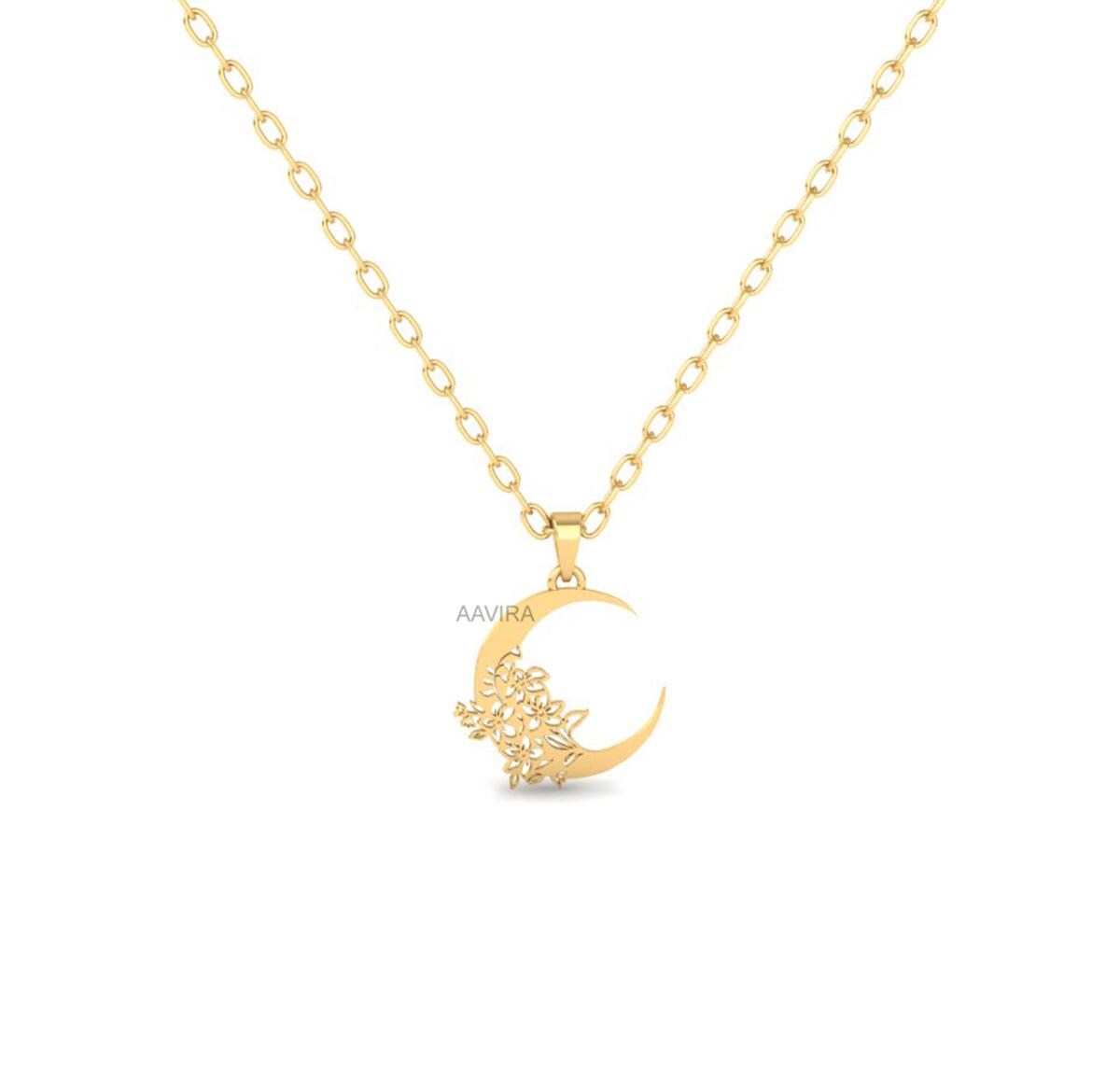 Moon Shape Necklace, Minimalist Pendant, Everyday Pendant, Sterling Silver Necklace, Dainty Pendant, Crescent Moon Necklace, Gift For Her