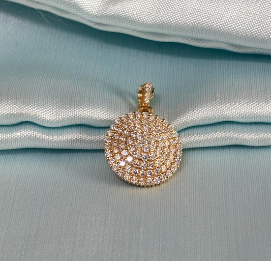 Cluster Diamond Pendant, Diamond Necklace, Prong Set Diamond Pendant, Minimalist Pendant With Chain, Perfect Gift for Valentines Day, Gifts