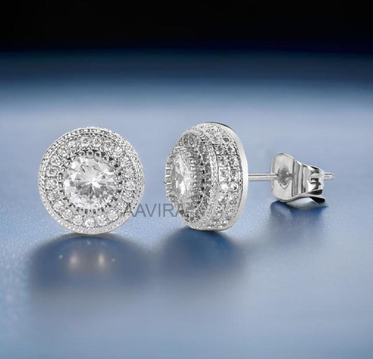 Moissanite Diamond Stud Earrings, Unique Stud Earrings, Wedding Earrings, Bridesmaid Gift, Diamond Stud Earrings, Push Back Earrings Gifts