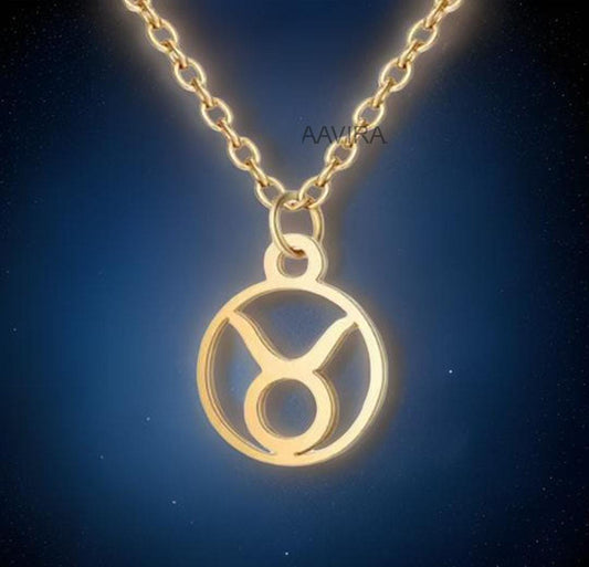 Taurus Zodiac Necklace, Dainty Zodiac Necklace, Taurus Zodiac Pendant, Horoscope Constellation Zodiac, Silver Taurus Necklace, Taurus Symbol