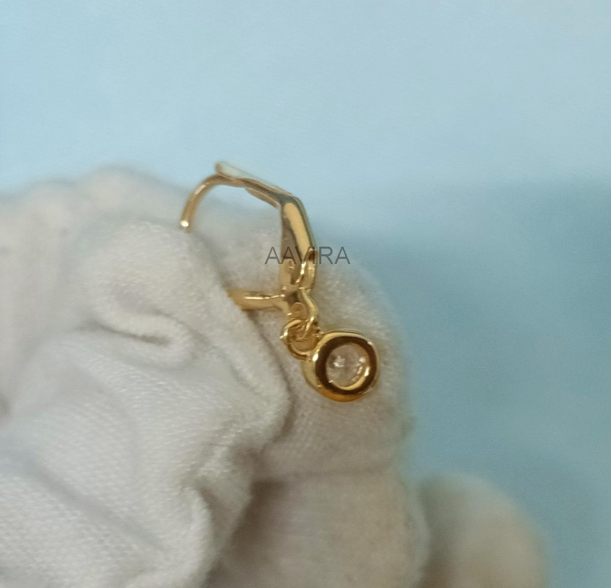 Bezel Set Round Diamond Earrings, Drop & Dangle Earrings, Bezel Earrings, Dangle Earrings for Women, Lever Back Earrings, Mothers Day Gifts