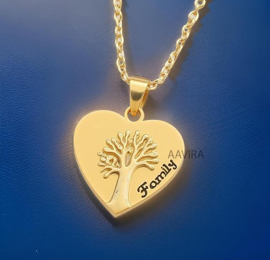 Family Charm Heart Pendant, Tree Pendant for Family, Heart Pendant, Anniversary Gifts, Custom Family Pendant, Tree Of Life Pendant, Gifts