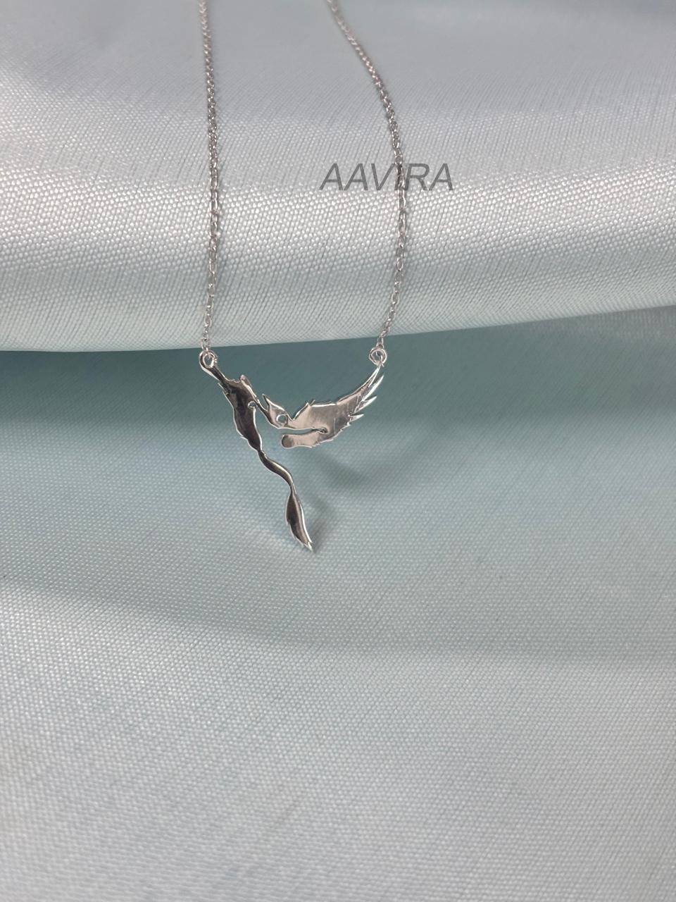 Unique Phoenix Necklace, 925 Sterling Silver, Phoenix Jewelry For Women's, Firebird Necklace, Mythology Necklace, Inspirational Gift For Her