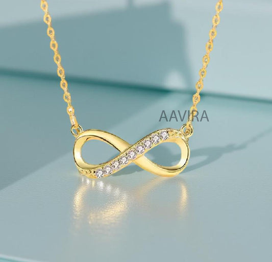 Infinity Necklace for Women, Infinity Chain Necklace, Eternity Necklace, Dainty Silver Jewelry, Unique Elegant Pendant Necklace Gift for Mom