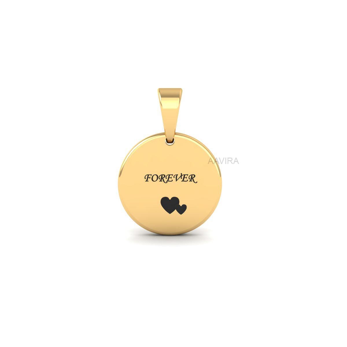 FOREVER Couple Necklace With Chain, Custom Pendant, Personalized Engraved Necklace, Lover Gift, Perfect Gift For Couple, Unisex Pendant