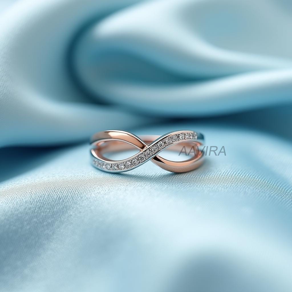 Diamond Infinity Ring, Infinity Wedding Band, Criss Cross Diamond Ring, Diamond Wedding Ring, Stacking Dainty Ring, Anniversary Gift, Gift