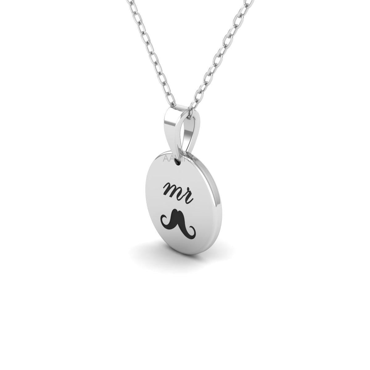 Personalized Text Name necklace for men, Engraved Custom name Men Necklace, Personalized Gift For Dad, Husband Gift, Gift For Dad