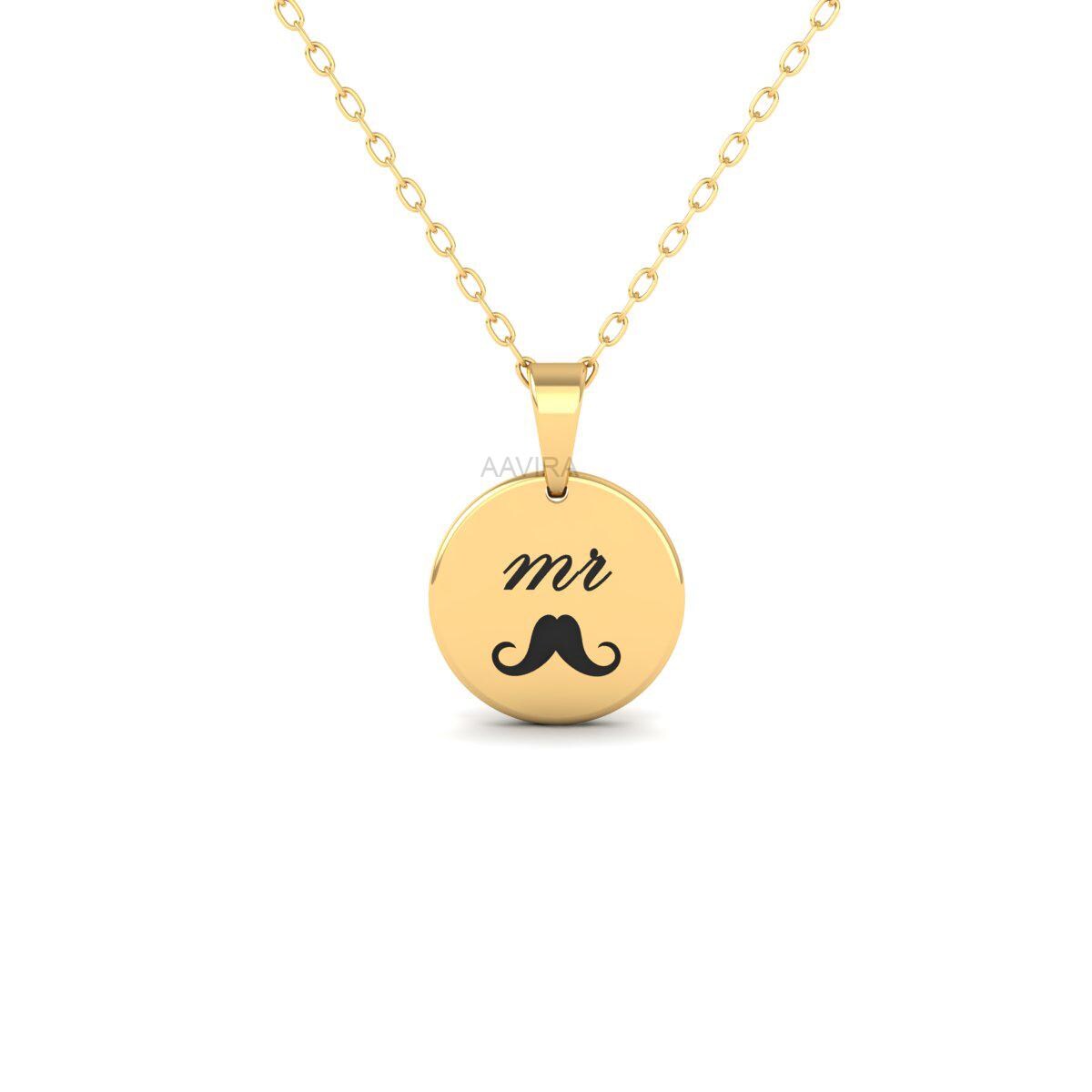 Personalized Text Name necklace for men, Engraved Custom name Men Necklace, Personalized Gift For Dad, Husband Gift, Gift For Dad