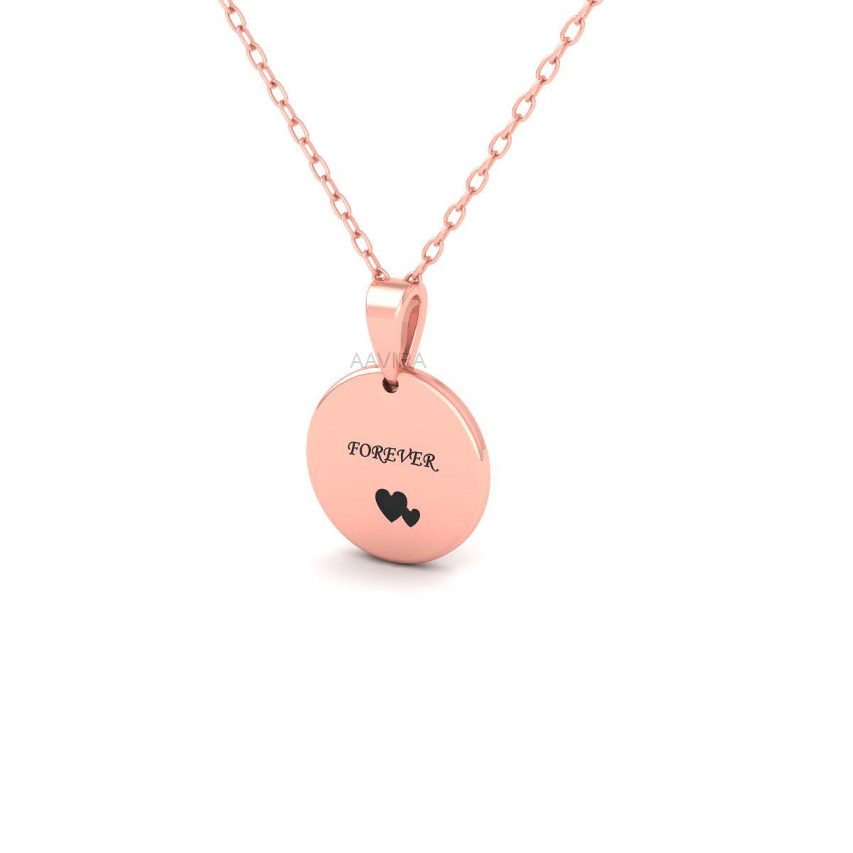 FOREVER Couple Necklace With Chain, Custom Pendant, Personalized Engraved Necklace, Lover Gift, Perfect Gift For Couple, Unisex Pendant