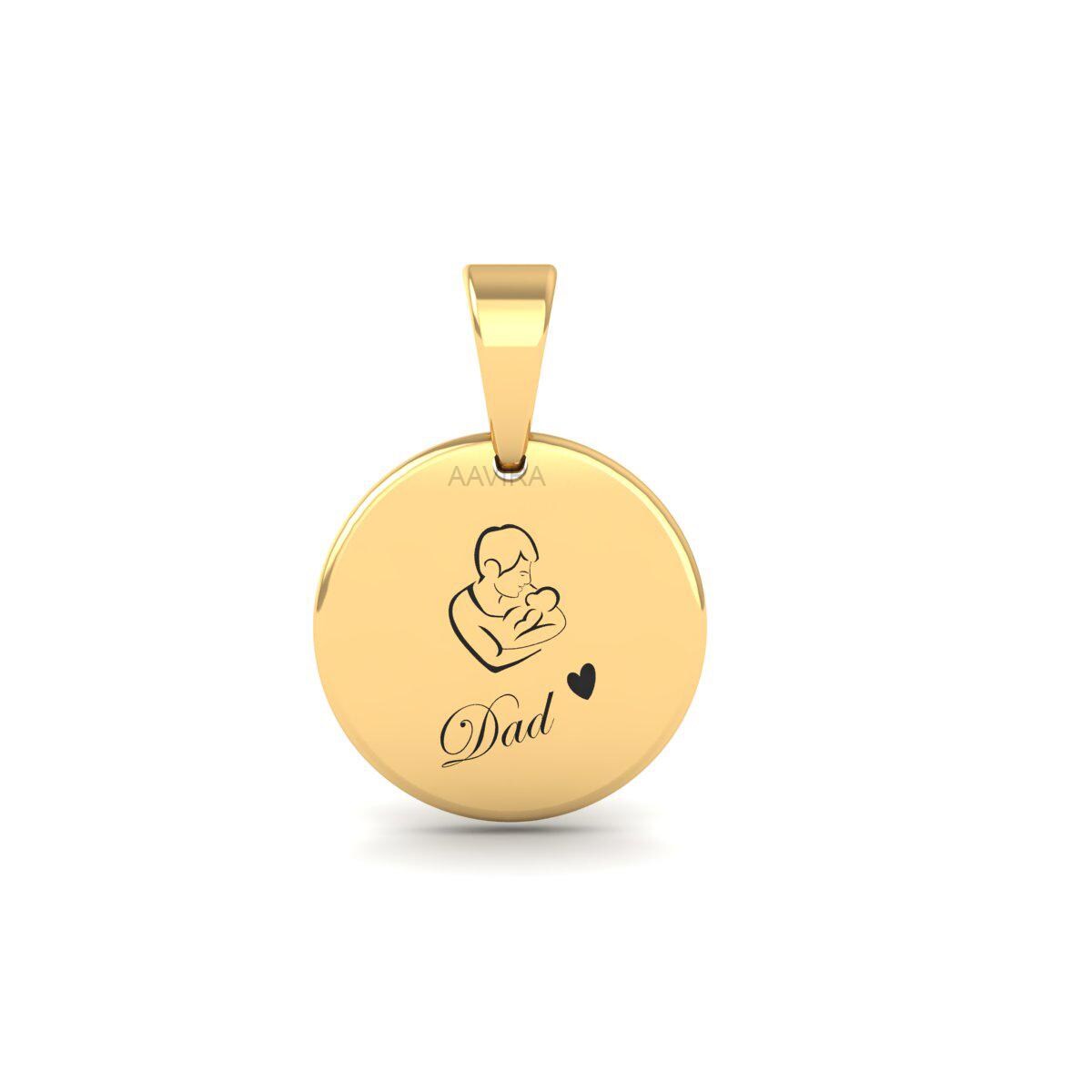 DAD Initials Necklace, Personalized Necklace, Engraved Custom name, Custom Name Necklace for Dad, Necklace for Dad Gift for Father's Day