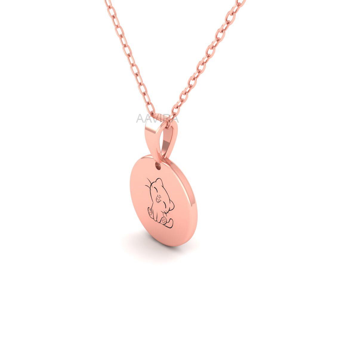 Cat Lover Pendant, Personalized Necklace, Custom Engraved Pet Jewelry, Cute Animal Charm Pendant, Cat Lover Gift,  Cat Lover Gift for Her