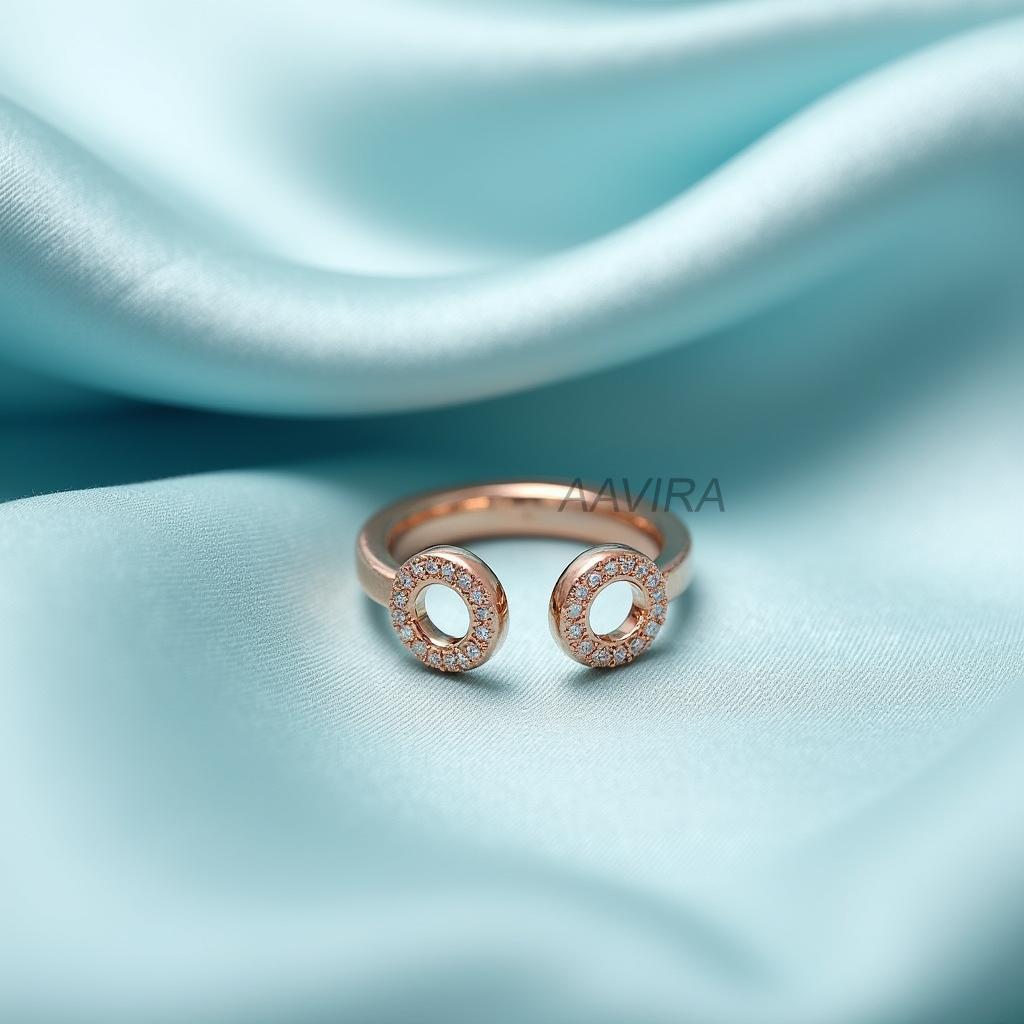 Diamond Open Engagement Ring Band, Open Circle Diamond, Minimalist Open Circle Diamond Ring, Stackable Band for Women, Gift For Her