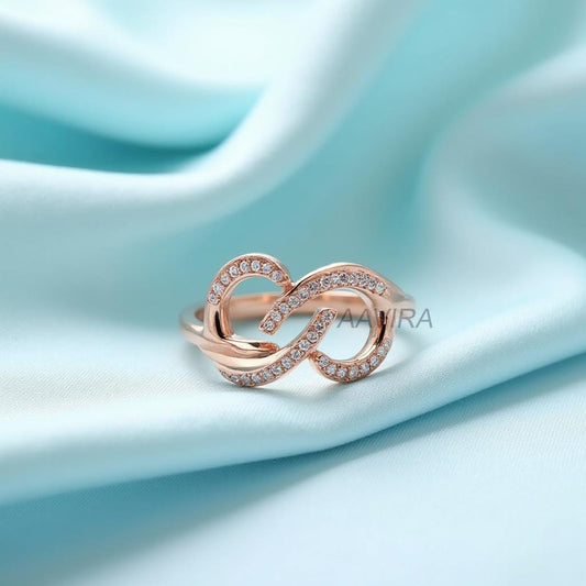 Infinity Diamond Ring, Dainty Pave Infinity Loop Ring, Infinity Love Ring, Love Symbol Jewelry, Diamond Infinity Ring, Promise Love Ring