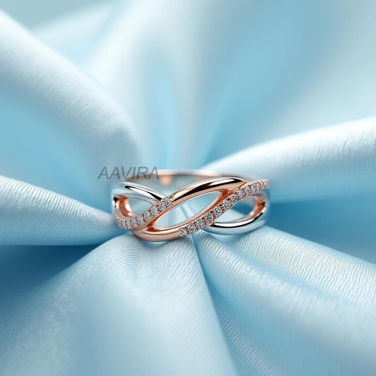 Twist Diamond Wedding Band, Twisted Engagement Ring, Unique Diamond Ring, Criss Cross Ring, Promise Matching Band Ring, Anniversary Gift