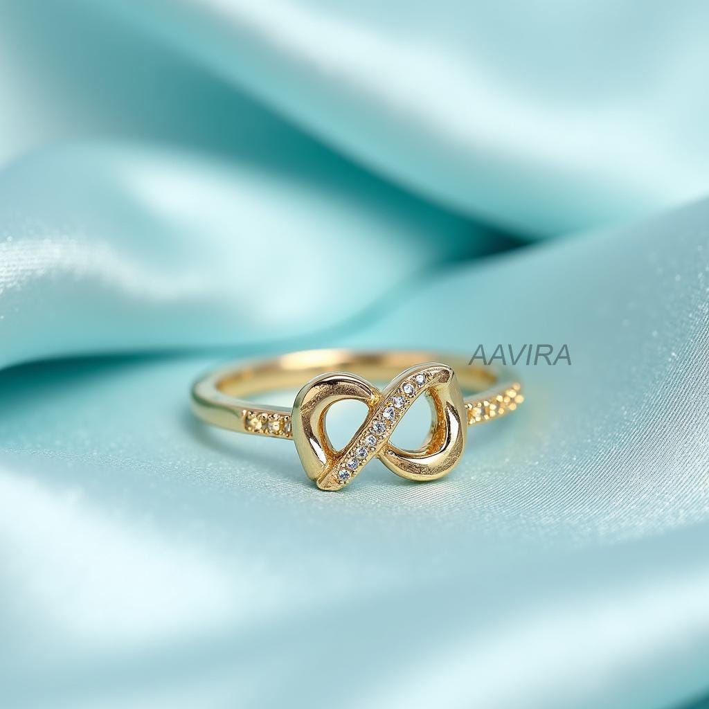 Dainty Infinity Ring | Diamond Simulant Eternity Symbol Ring | Promise Ring | Minimalist Love Ring | Stackable Everyday Ring | Gift for Her