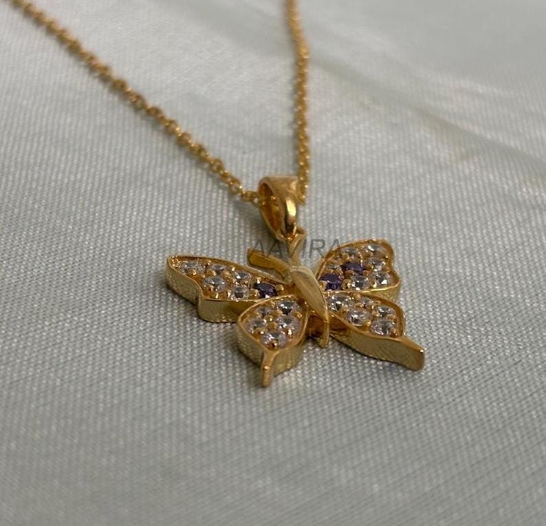 Dainty Butterfly Pendant, Delicate Butterfly Necklace, Minimalist Pendant, Birthday Gift for Her, Graduation Gift, Silver Pendant for Women