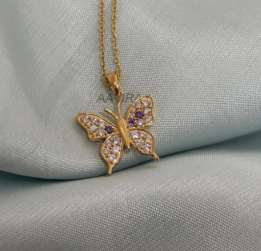 Dainty Butterfly Pendant, Delicate Butterfly Necklace, Minimalist Pendant, Birthday Gift for Her, Graduation Gift, Silver Pendant for Women